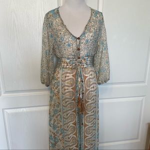 70’s inspired floor length kimono